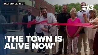 Marshall, NC celebrates reopening 7 months after Helene