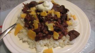 How much for sunthing?- slow cooker Beef Chilli