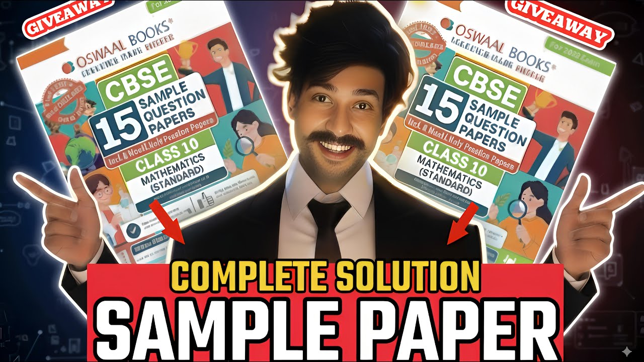 OSWAAL SAMPLE PAPER SOLUTION |Half Yearly Exams Class 10 MATHS 10 YEAR PYQ'S | CBSE BOARD EXAM 2026