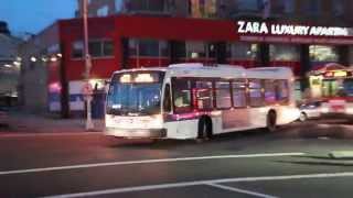 Details 2011 Novabus LFS #8067 and 1999 Novabus RTS #5017 on the Q77 / NICE Orion V CNG #1006 on the n6x Guide