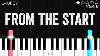 Laufey - From The Start Easy Piano Tutorial