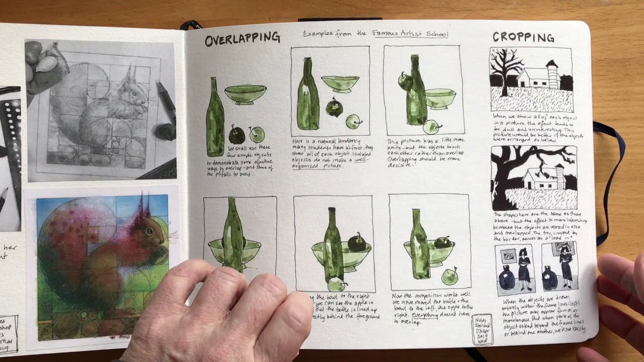 Illustration Fundamentals Class Notes Sketchbook 2019-20 - YouTube