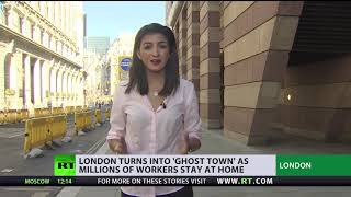 ‘Ghost Town’ | London ‘abandoned’ as millions of employees work remotely