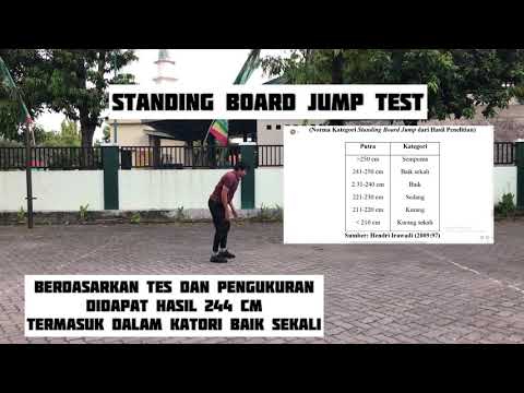 TES PENGUKURAN KEKUATAN OTOT LENGAN DAN TUNGKAI|| STANDING BOARD JUMP TEST&SEATED MEDICINE BALL TEST