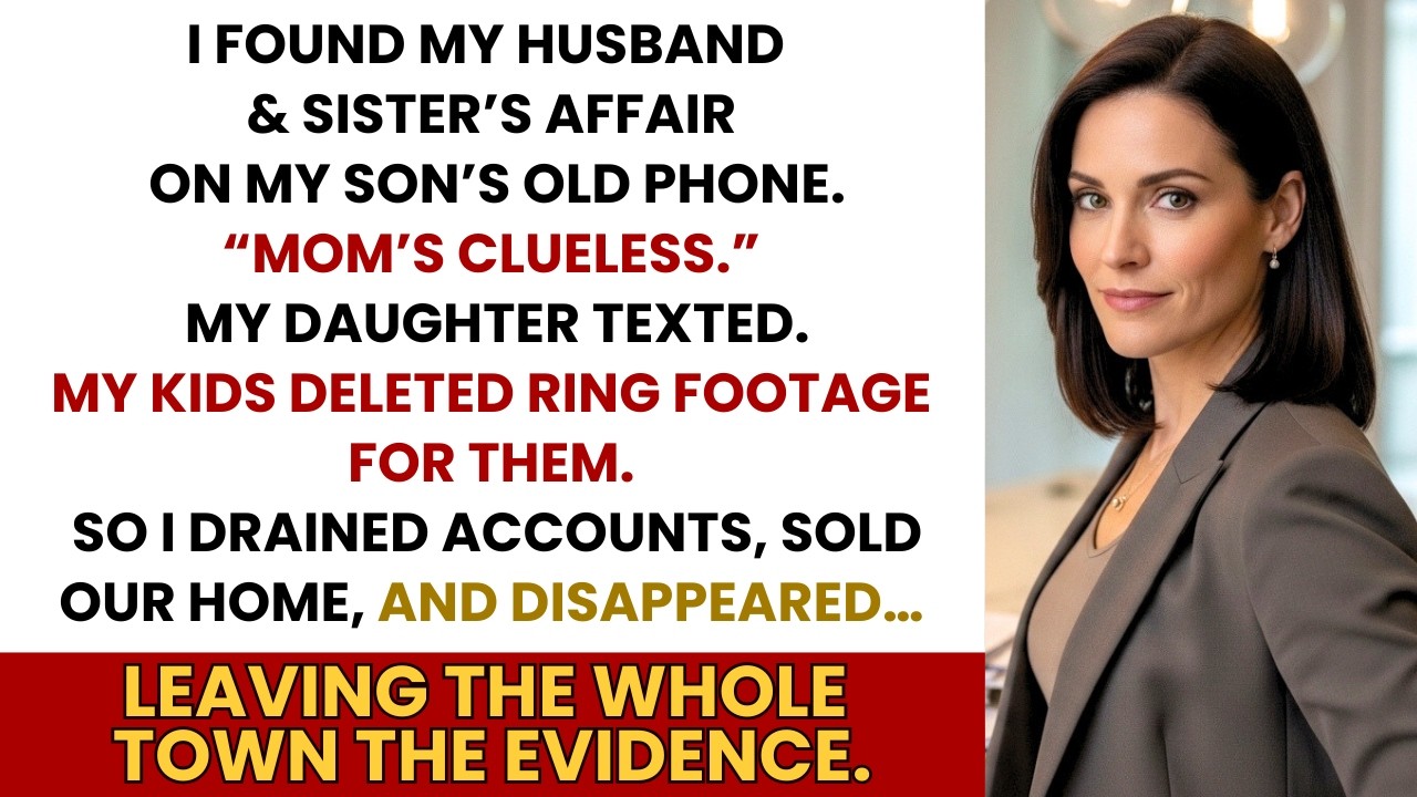 My Husband & Sister’s Affair—My Kids Helped Hide It, So I Sold Everything and Vanished