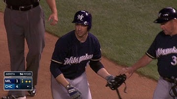 MIL@CHC: Braun laces an RBI single down the line