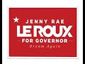 Jenny rae le roux for governor yard sign 2022