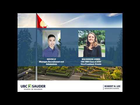 Student Experience Interview with UBC MM Student, Mackenzie Jones