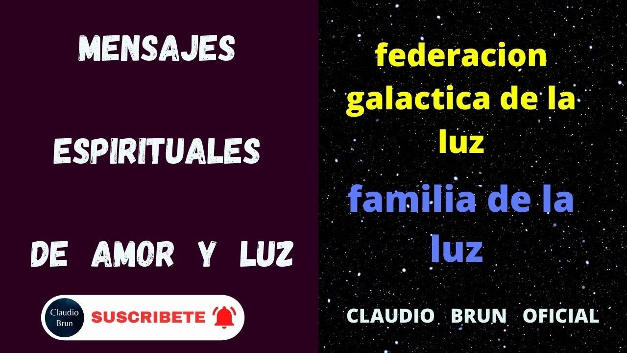 Red De Comsciencia Federacion Galactica De La Luz - YouTube