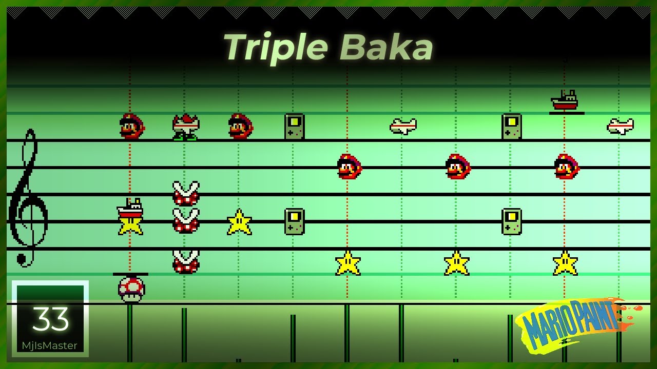 Vocaloid: Triple Baka - Mario Paint Composer