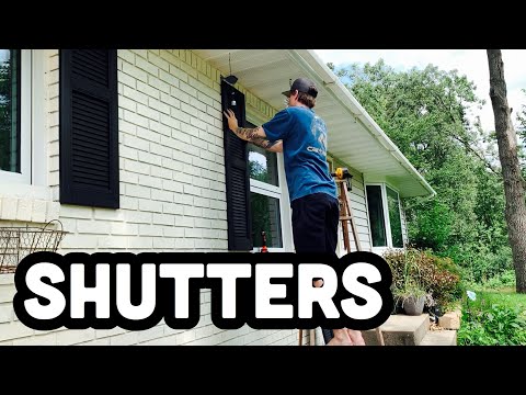 Installing Window Shutters on Brick or Stone House