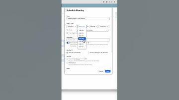 Send Zoom invite: recurring meeting
