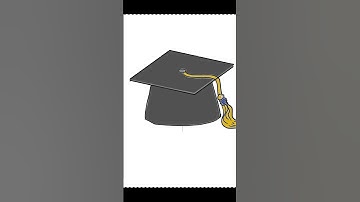 How to Draw a Graduation Cap Step by Step tutorial #shorts #viralvideo