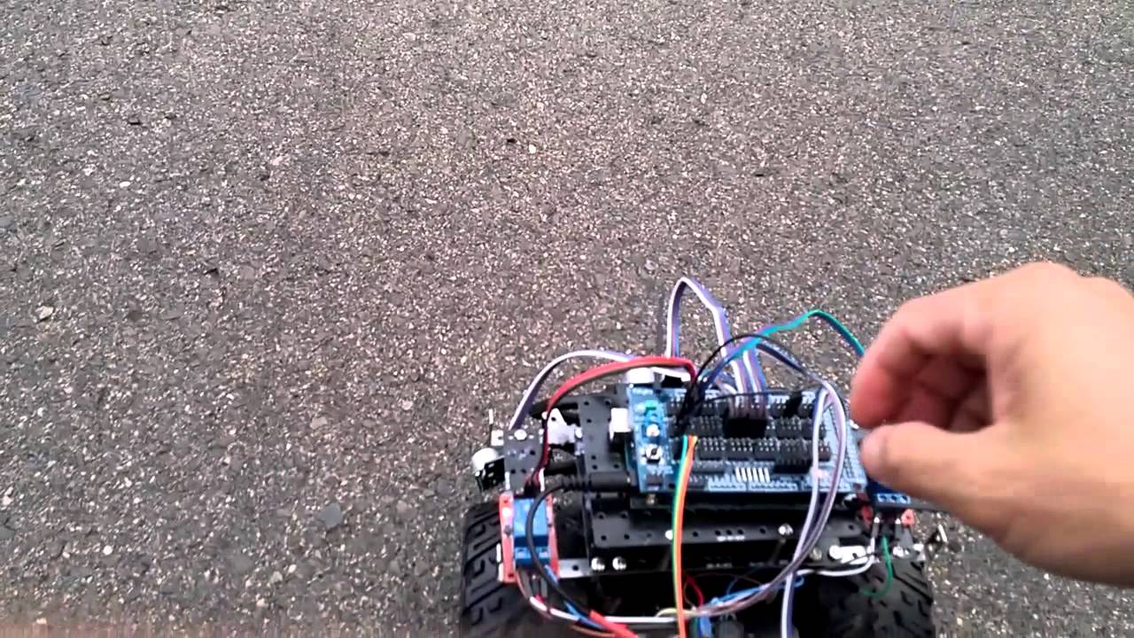 Autonomous Vehicle by arduino mega. - YouTube