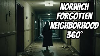 Haunting 360° tour of the lost neighborhood of Norwich State Hospital for the insane