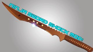 (ORIGINAL) 8.8 Million Volt Tazer Ninja Sword Shock Mod: Raiden's Sword!!