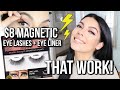 Drugstore Magnetic Eye Lashes and Eye Liner THAT WORK | Tutorial &amp; Review