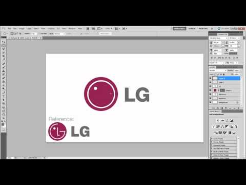 How to make LG Logo using ADOBE photoshop CS*