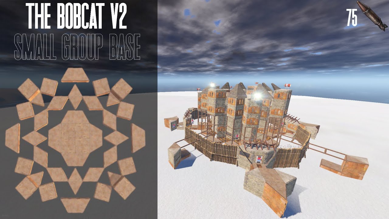 The Bobcat 2x2 V2 The Best 2x2 In Rust 75 Rockets Open Core