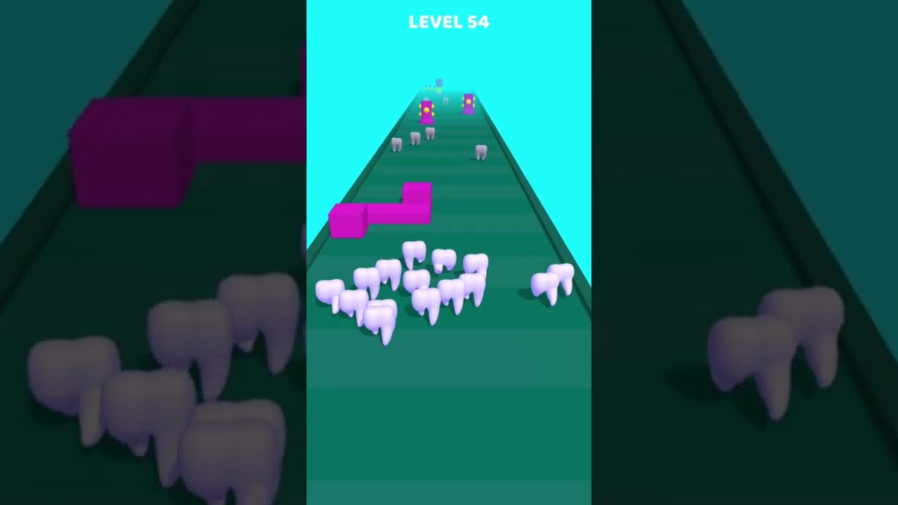 Tooth Run 😁 54 Level Gameplay Walkthrough | Best Android, iOS Games 