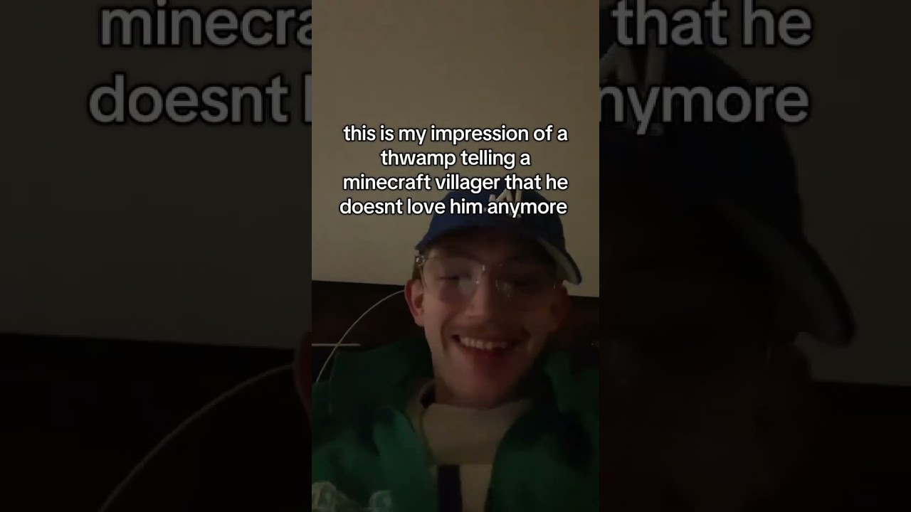 my impression of a thwamp and a minecraft villager 