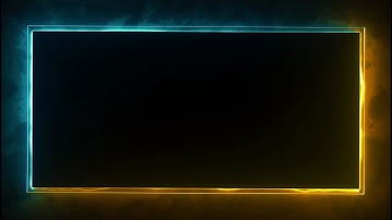 Neon Light Border | Frames Template Video | Glowing Frame Black Screen | Background Loop #105