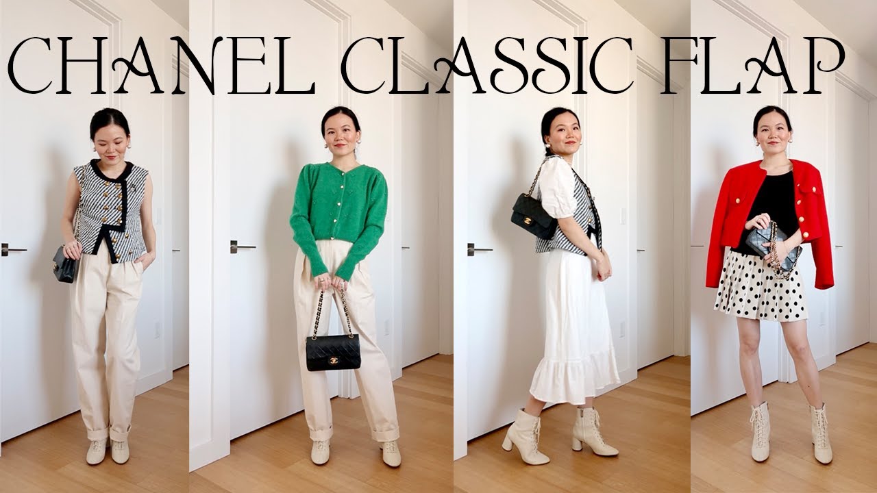 10 CHANEL CLASSIC FLAP OUTFITS  How to style Chanel classic flap bag,  spring outfits ft. Rihoas 