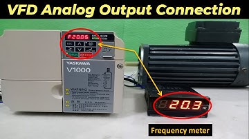 How to Connect Frequency Meter with VFD | VFD analog output connection