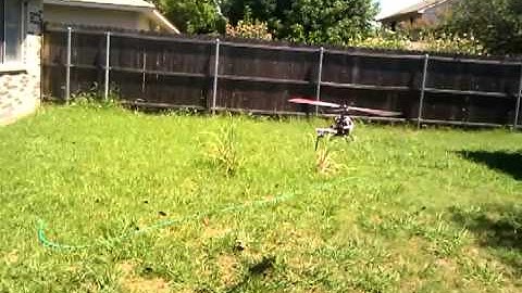 Hobby King HK450GT RC helicopter 2nd hover