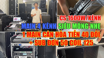 " Thách thức mọi loại loa " Main 4 kênh RUBY 1800S CS 1600W/kênh đánh rung nhà | Điện Máy RUBY