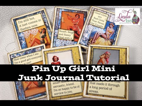 Pin Up Girl Mini Junk Journal Tutorial