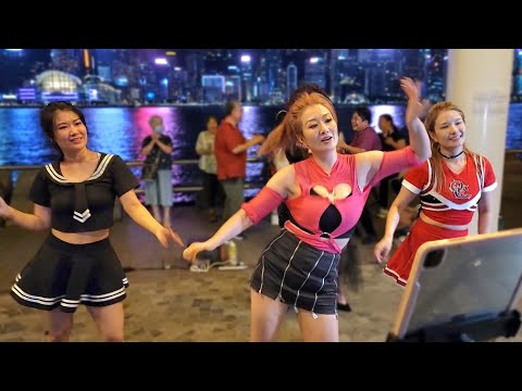 芯儀(香港三公主)🎶🎼🎤~音樂共享〈千紙鶴〉尖沙咀文化中心廣場-2023.08.27