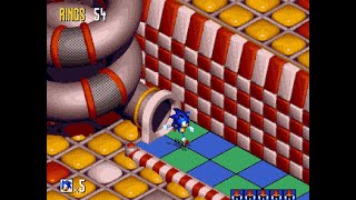Sonic 3D: Flickies' Island/Sonic 3D Blast (Mega Drive/Genesis) [Part 3: Spring Stadium]