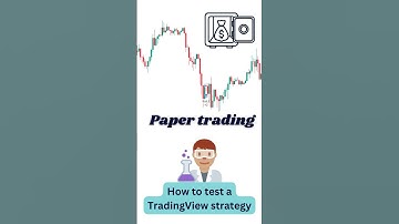 Test an automated TradingView strategy with paper trading