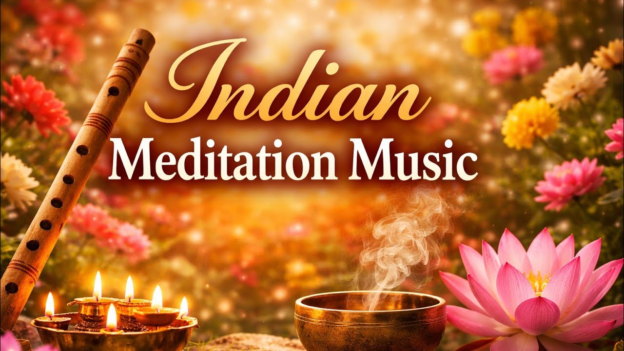 1 Hour Indian Meditation Music | Relaxing Bansuri Flute Music for ...