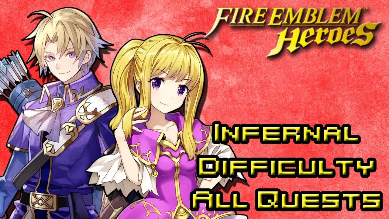 Fire Emblem Heroes (Bound Hero Battle | Klein & Clarine | Infernal Difficulty All Quests)