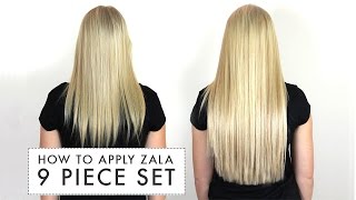 How to Put in 9-Piece Clip-in Hair Extensions - ZALA screenshot 3