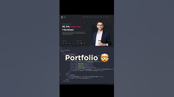 is that a portfolio? 🤯 #reels #coding #programming