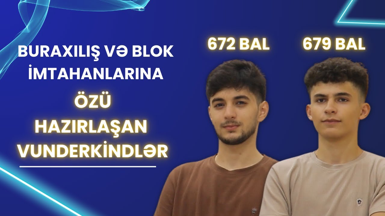 ✅️AğaSəlim və Sahil Buraxılış və Blok imtahanlarına özü hazırlaşan vunderkindlər#buraxılış #blok