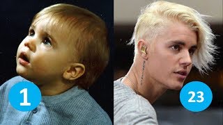 Justin Bieber before and after | From 1 to 23 years old