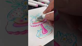 Art Process For The Daisy Cake