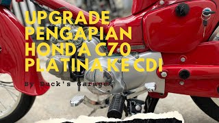 MERUBAH PENGAPIAN HONDA C70 PLATINA KE CDI PAKE RIBET , LAMPU TERANG BENDERANG #vlog15