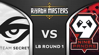 SECRET vs 9 PANDAS - $500,000 PLAYOFFS ELIMINATION - RIYADH MASTERS 2023 Dota 2 Highlights