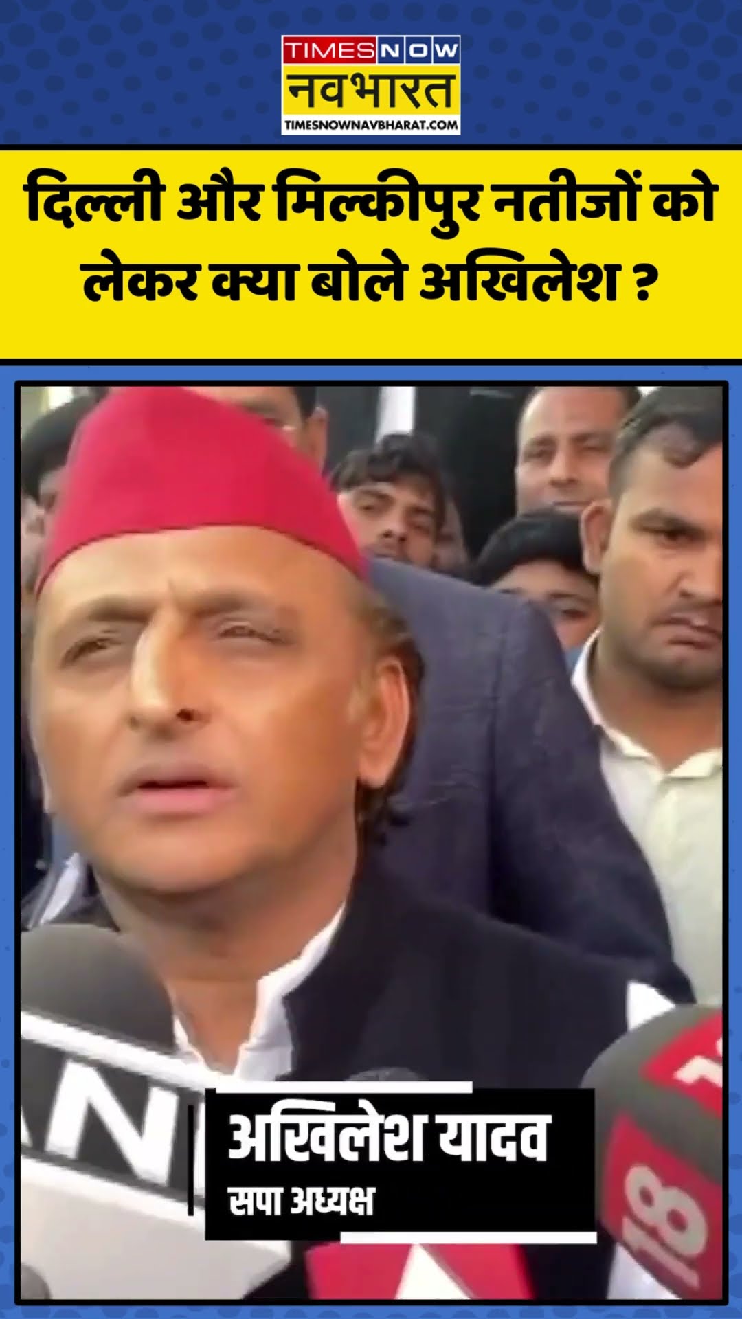 Delhi और Milkipur विधानसभा चुनाव को लेकर क्या बोले Akhilesh Yadav? | #shorts #delhielectionresults