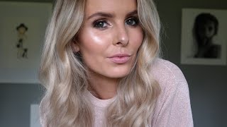 HOW TO: Glittery Bronze Eye Make Up with Dewy Skin | Rachael Brook