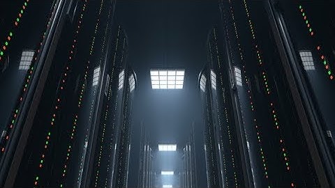 Moving Through Dark Server Room Datacenter | Videohive Project Templates