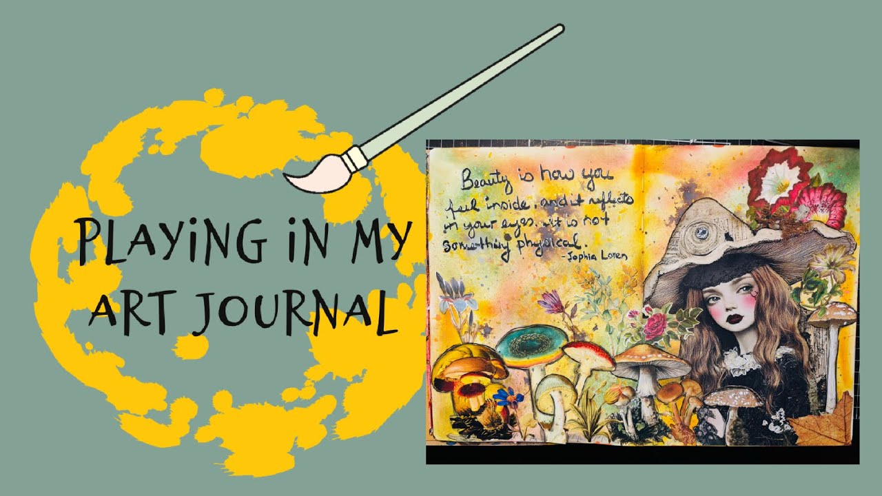 Playing in My Art Journal - YouTube