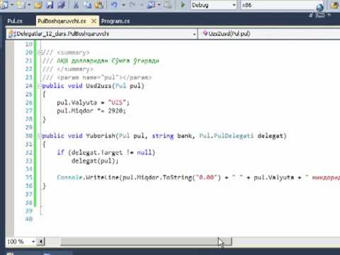 Video: C# da delegatlar va voqealar nima?