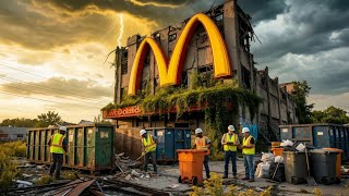 Asmr Restoration Abandoned Mcdonalds Rebuild In A Massive Thunderstormsatisfying Full Construction