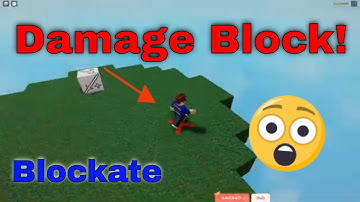 How to make a DAMAGE BLOCK in Blockate!